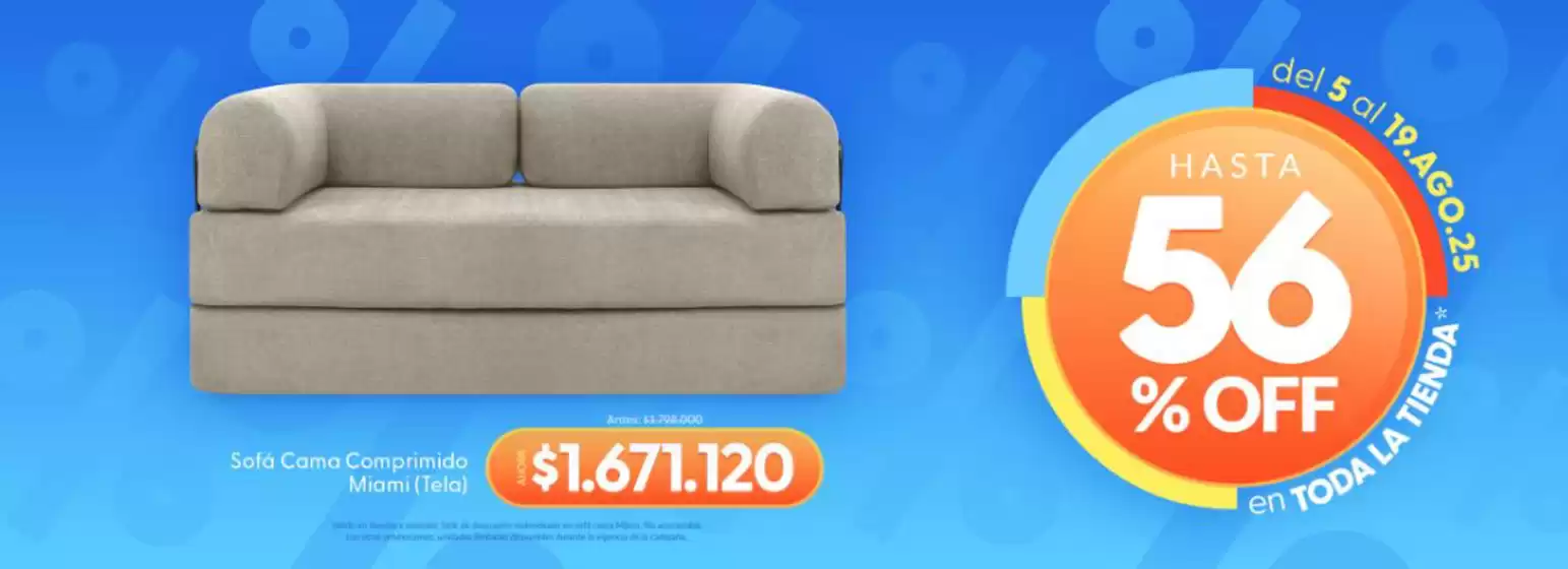 Hasta 56% off