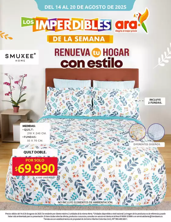Catálogo Ara en Medellín | Descubre ofertas atractivas | 2025-08-14T00:00:00.000Z - 2025-08-20T00:00:00.000Z
