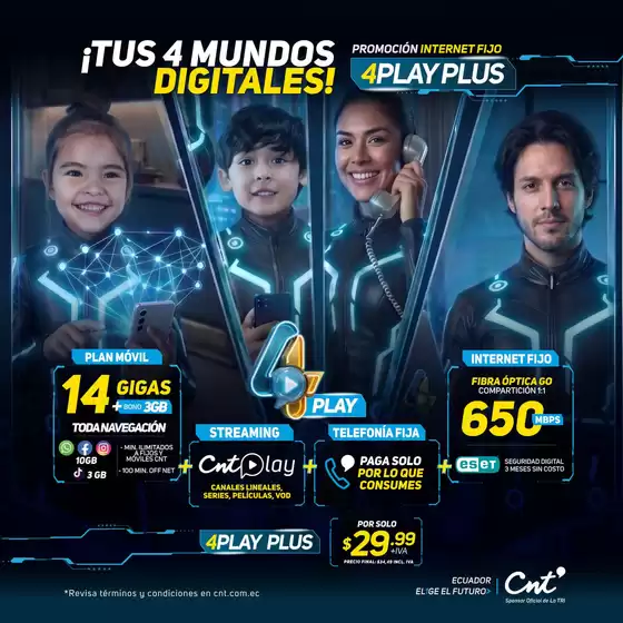Catálogo CNT en Atacames | Tus 4 mundos digitales! | 2026-07-20T00:00:00.000Z - 2026-08-08T00:00:00.000Z