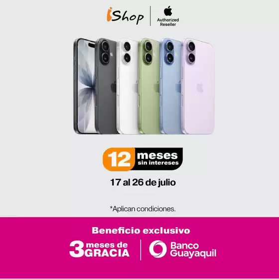 Catálogo iShop en Atacames | Descuentos | 2026-07-20T00:00:00.000Z - 2026-07-26T00:00:00.000Z