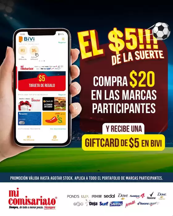 Catálogo Mi Comisariato | Tarjeta de regalo | 2026-07-21T00:00:00.000Z - 2026-08-21T00:00:00.000Z