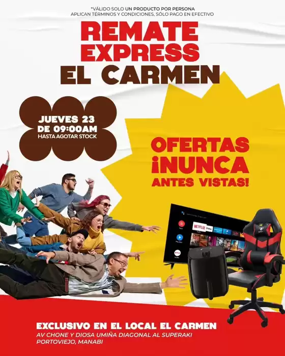 Catálogo Novicompu en Cuenca | Remate express el carmen  | 2026-07-22T00:00:00.000Z - 2026-07-23T00:00:00.000Z