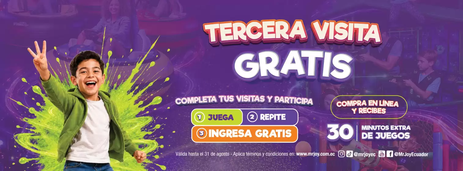 Catálogo Mr. Joy | Tercera visita gratis  | 2026-07-29T00:00:00.000Z - 2026-07-31T00:00:00.000Z