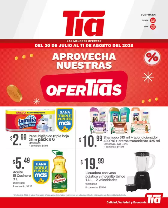 Catálogo Tia en Santa Rosa | REV 3 Revista 1Q Agosto | 2026-07-30T00:00:00.000Z - 2026-08-11T00:00:00.000Z
