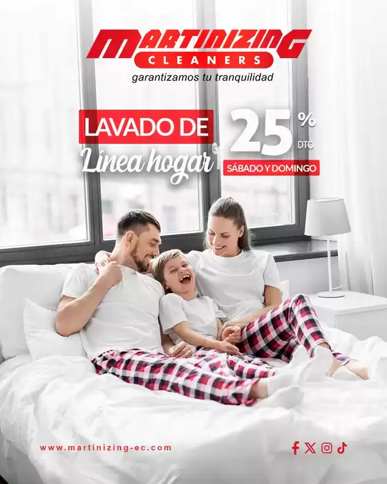Catálogo Martinizing Dry Cleaning en Sangolquí | Lavado de linea hogar | 2026-08-03T00:00:00.000Z - 2026-08-31T00:00:00.000Z