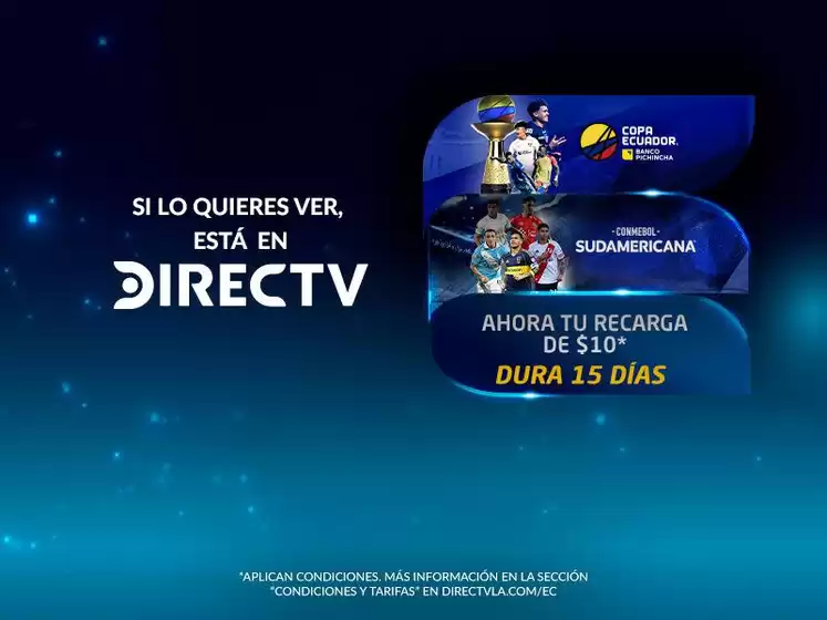 Catálogo DIRECTV en Milagro | Catálogo DIRECTV | 2026-08-04T00:00:00.000Z - 2026-08-18T00:00:00.000Z