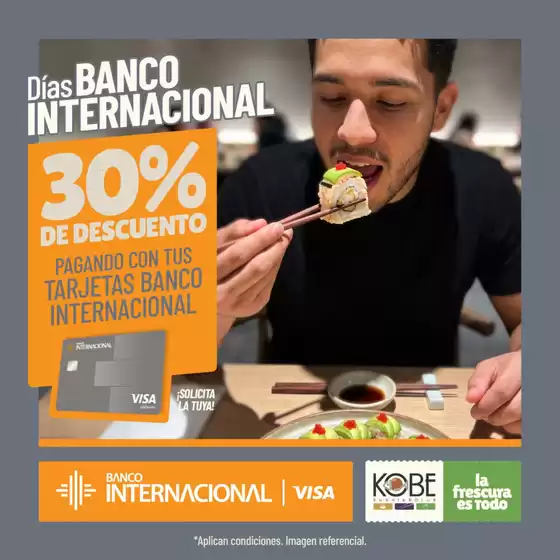 Catálogo Kobe Sushi Express | 30% de descuento | 2026-08-05T00:00:00.000Z - 2026-08-31T00:00:00.000Z