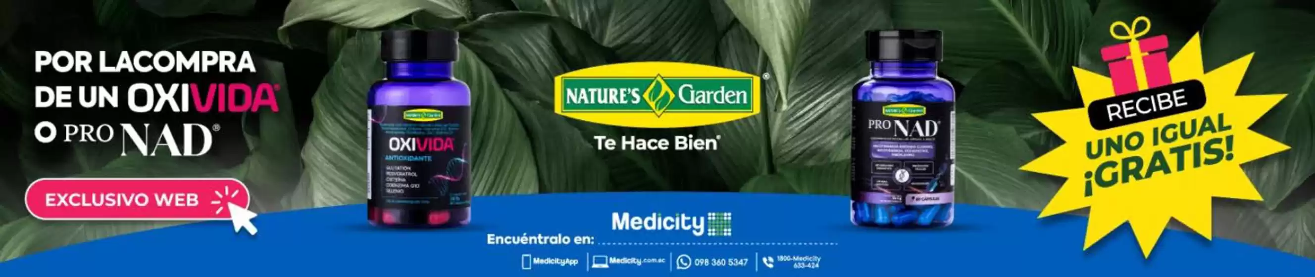 Catálogo Farmacias Medicity | Por lacompra de un oxivida | 2026-08-07T00:00:00.000Z - 2026-08-31T00:00:00.000Z