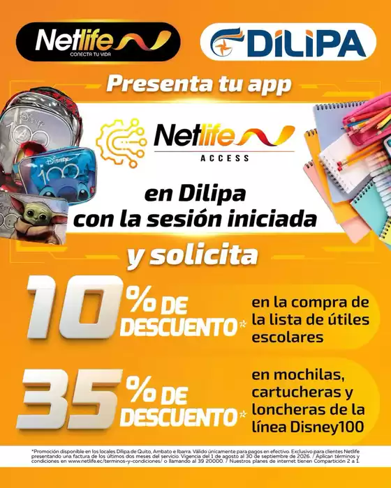 Catálogo Net Life en Caluma Canton | Dilipa con la sesion iniciada | 2026-08-07T00:00:00.000Z - 2026-09-30T00:00:00.000Z