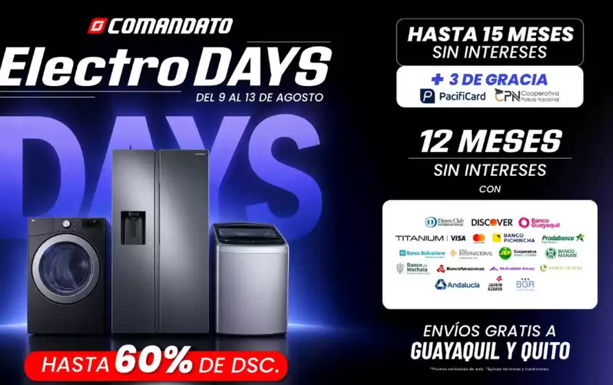 Catálogo Comandato | Electro days | 2026-08-10T00:00:00.000Z - 2026-08-13T00:00:00.000Z