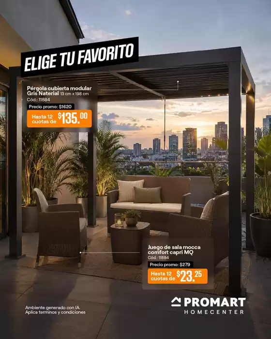 Catálogo Promart Homecenter | Elige tu favorito | 2026-08-10T00:00:00.000Z - 2026-08-31T00:00:00.000Z