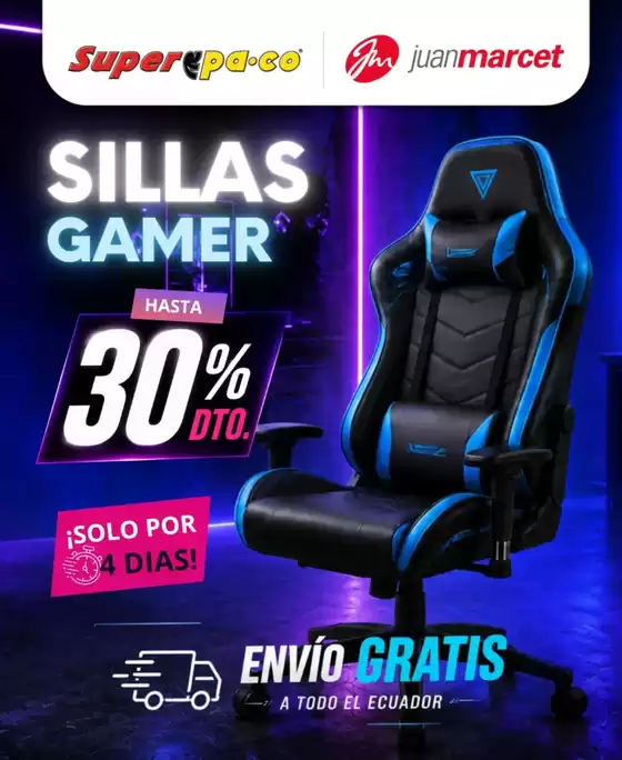 Catálogo Juan Marcet en Baños de Agua Santa | Sillas Gamer | 2026-08-10T00:00:00.000Z - 2026-08-13T00:00:00.000Z