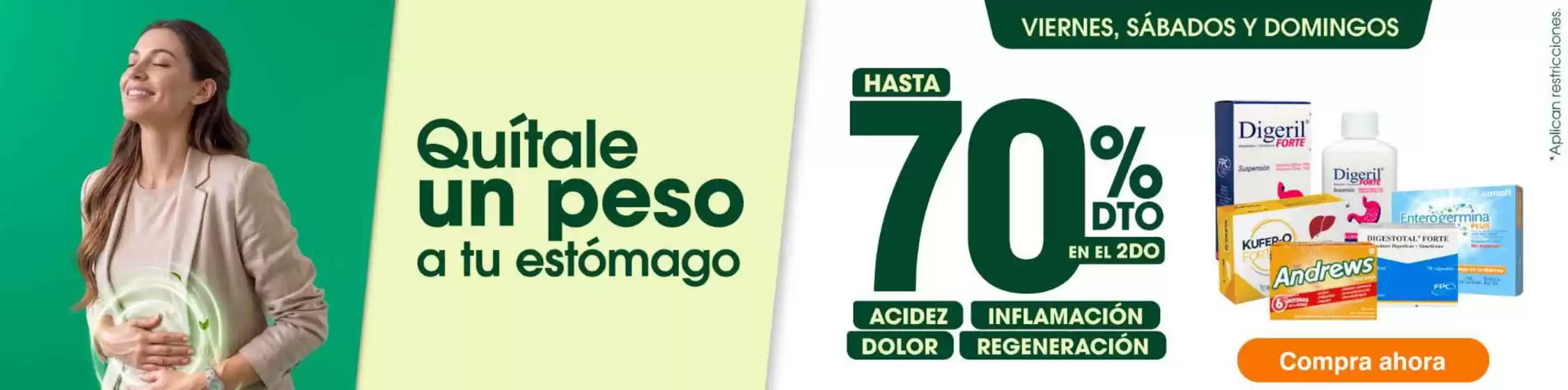 Catálogo Fybeca | Quitale un peso a tu estomago  | 2026-08-11T00:00:00.000Z - 2026-08-30T00:00:00.000Z