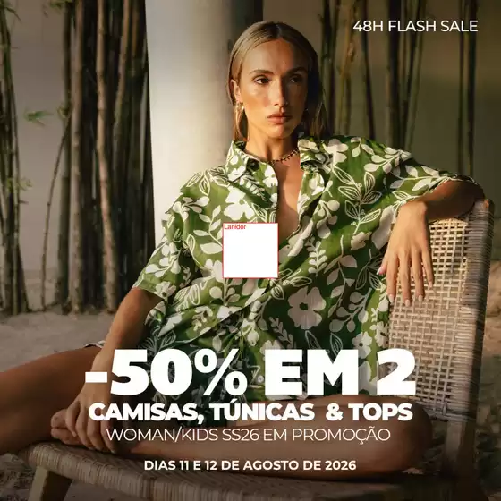 Catálogo Lanidor | -50% em 2 camisas tunicas & tops | 2026-08-12T00:00:00.000Z - 2026-08-12T00:00:00.000Z