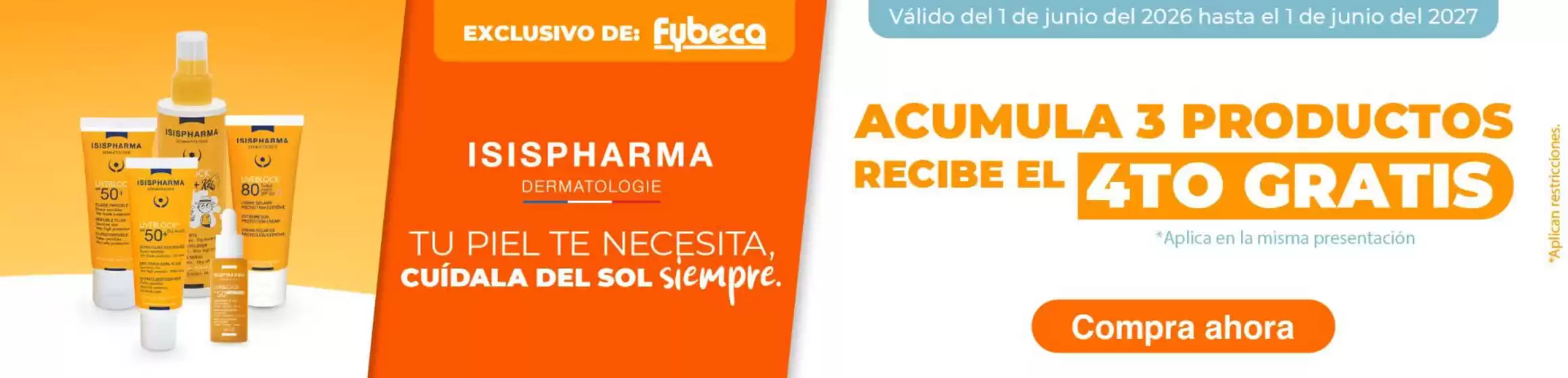Catálogo Fybeca | Acumula 3 productos recibe el 4to gratis | 2026-08-13T00:00:00.000Z - 2027-06-01T00:00:00.000Z