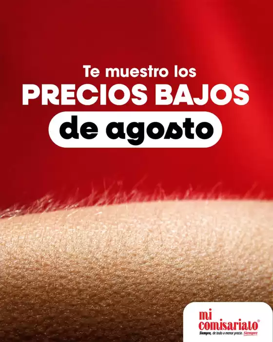 Catálogo Mi Comisariato | Precios bajos de agosto  | 2026-08-18T00:00:00.000Z - 2026-08-31T00:00:00.000Z