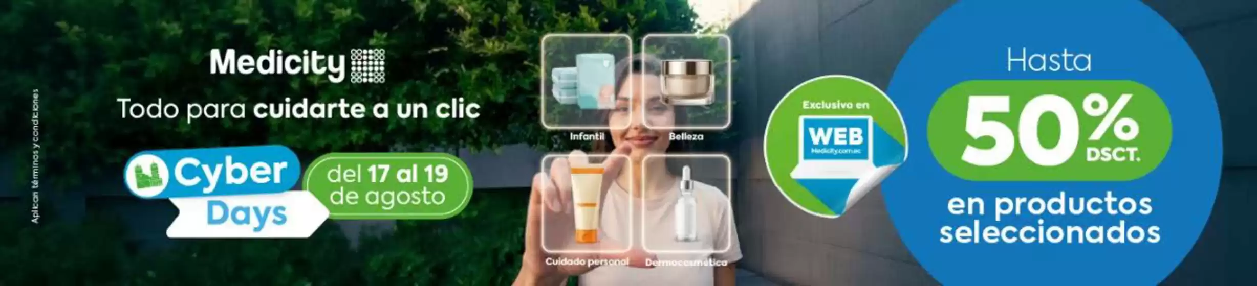 Catálogo Farmacias Medicity | Cyber days  | 2026-08-18T00:00:00.000Z - 2026-08-19T00:00:00.000Z