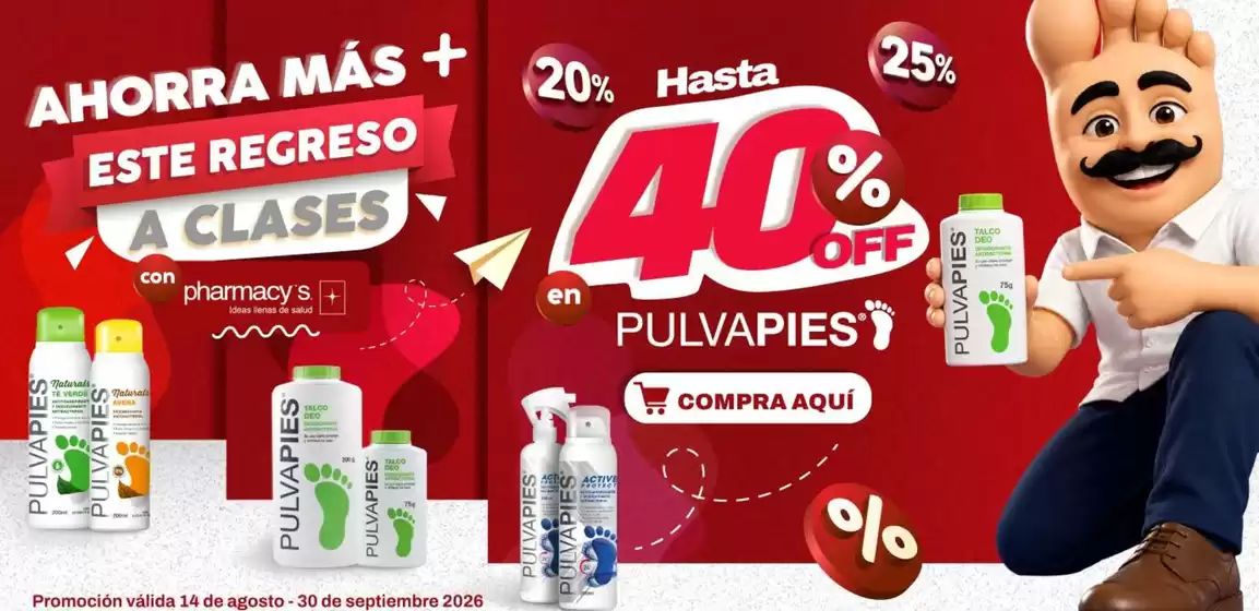 Catálogo Pharmacy's | Ahorra mas este regreso a clases  | 2026-08-18T00:00:00.000Z - 2026-09-30T00:00:00.000Z