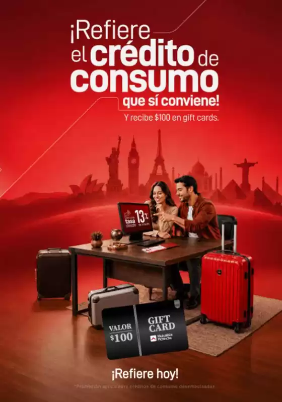 Catálogo Mutualista Pichincha | Refiere el credito de consumo | 2026-08-19T00:00:00.000Z - 2026-09-19T00:00:00.000Z