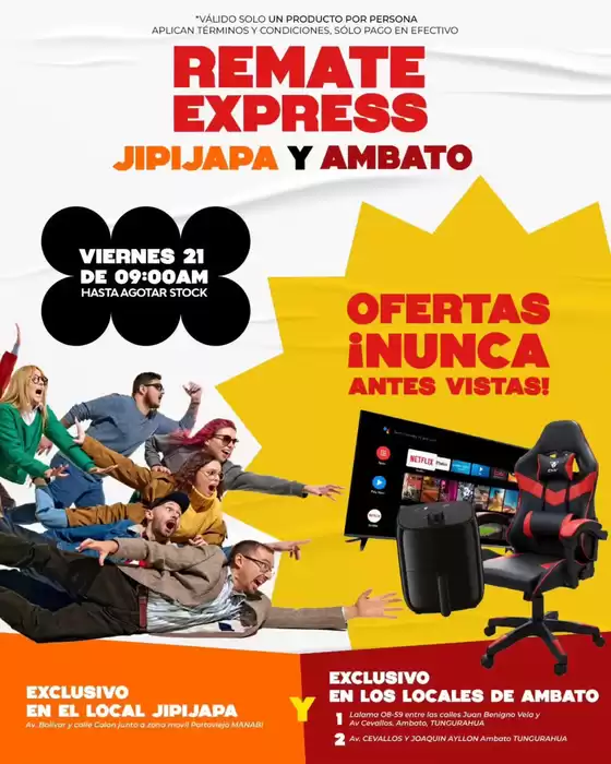 Catálogo Novicompu en Shell Mera | Remate express | 2026-08-20T00:00:00.000Z - 2026-08-21T00:00:00.000Z