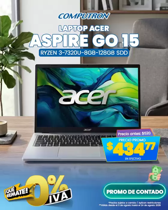 Catálogo Computron en Shell Mera | Laptop acer | 2026-08-20T00:00:00.000Z - 2026-08-24T00:00:00.000Z