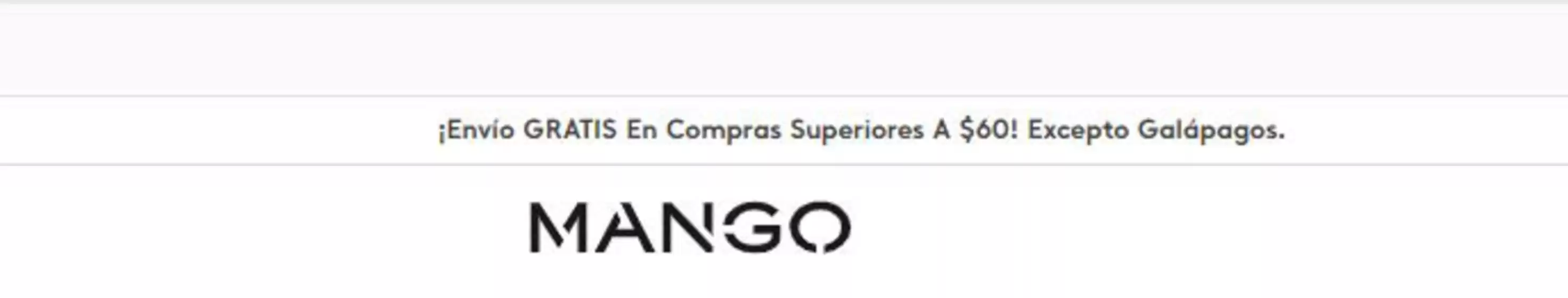 Catálogo Mango | Envio gratis en compras superiores a $60 | 2026-08-20T00:00:00.000Z - 2026-09-20T00:00:00.000Z