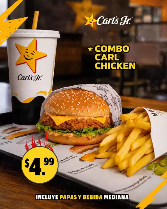 Catálogo Carl's Jr. | Combo carl chicken | 2026-08-20T00:00:00.000Z - 2026-08-31T00:00:00.000Z
