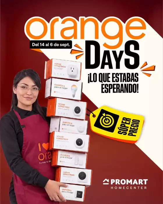 Catálogo Promart Homecenter | Organge days | 2026-08-21T00:00:00.000Z - 2026-09-06T00:00:00.000Z