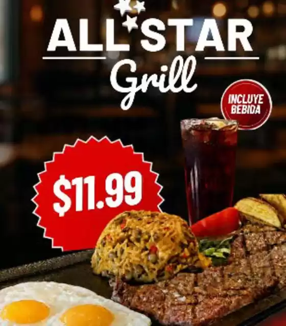 Catálogo TGI Fridays en Guayaquil | All star grill | 2026-08-26T00:00:00.000Z - 2026-09-25T00:00:00.000Z