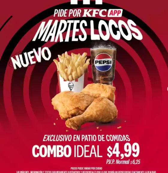 Catálogo KFC en Guayaquil | Martes locos | 2026-08-26T00:00:00.000Z - 2026-09-29T00:00:00.000Z