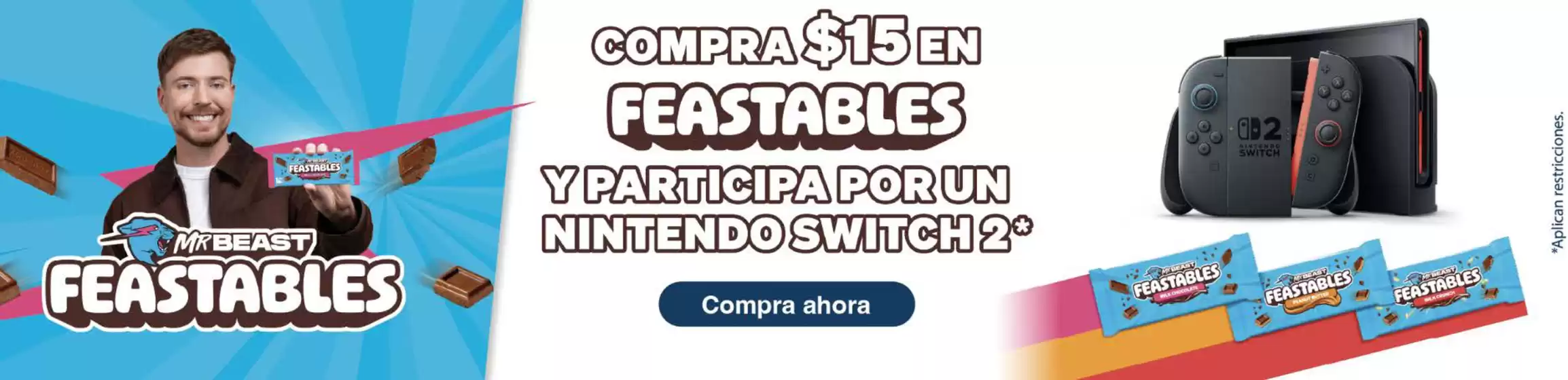 Catálogo Fybeca | Compra $15 en feastables | 2026-08-28T00:00:00.000Z - 2026-09-19T00:00:00.000Z