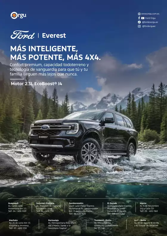 Catálogo Ford en Limon Indanza | 260429 ford orgu ecuador everest ficha tecnica | 2026-01-01T00:00:00.000Z - 2026-12-31T00:00:00.000Z