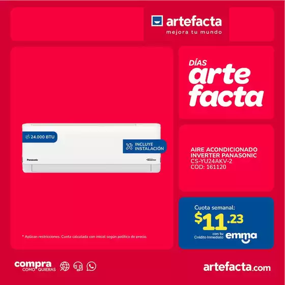 Catálogo Artefacta | Excelente oferta para cazadores de gangas | 2026-09-07T00:00:00.000Z - 2026-09-21T00:00:00.000Z