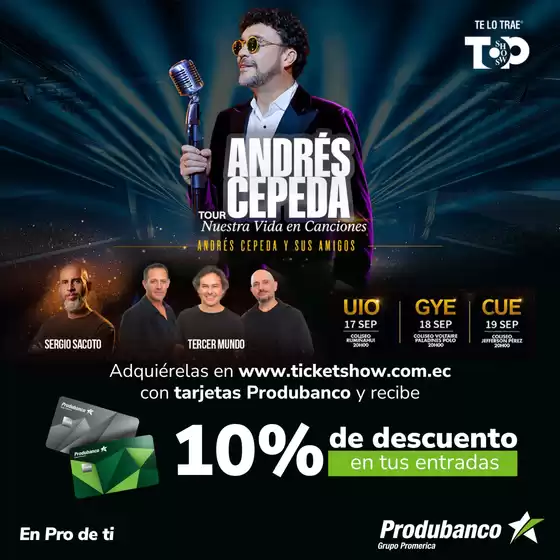 Catálogo Produbanco en Loja | 10%de descuento en tus entradas  | 2026-09-15T00:00:00.000Z - 2026-09-19T00:00:00.000Z