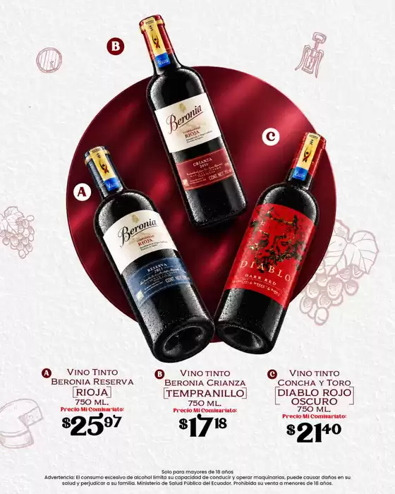 Catálogo Mi Comisariato en El Carmen | Vino Tinto | 2026-09-18T00:00:00.000Z - 2026-09-30T00:00:00.000Z