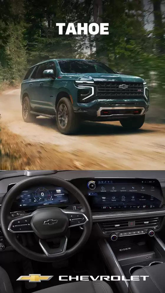 Catálogo Chevrolet | Ficha tecnica tahoe abril 2026 | 2026-01-01T00:00:00.000Z - 2026-12-31T00:00:00.000Z