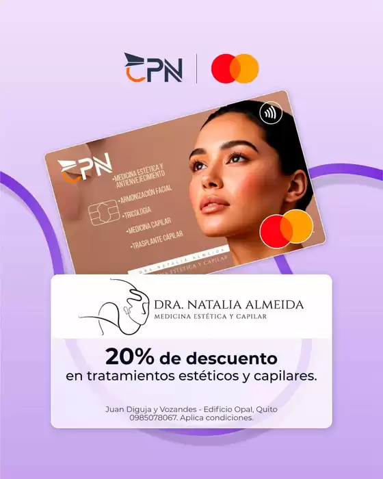 Catálogo Cooperativa Policía Nacional | 20% de descuento en tratamientos esteticos y capilares | 2026-09-28T00:00:00.000Z - 2026-10-28T00:00:00.000Z