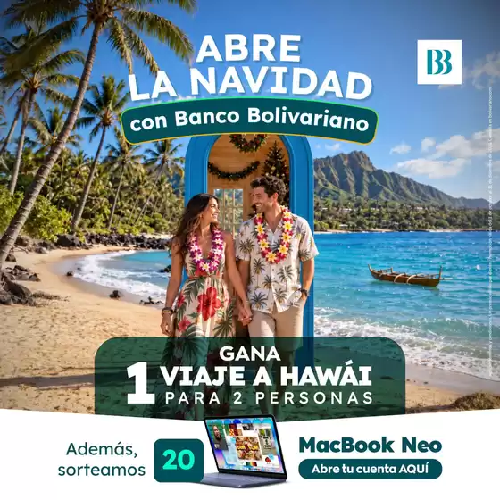 Catálogo Banco Bolivariano | Abre la navidad | 2026-10-02T00:00:00.000Z - 2026-12-31T00:00:00.000Z