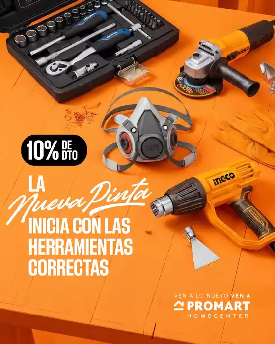 Catálogo Promart Homecenter en Ibarra | Inicia con las herramientas correctas | 2026-10-05T00:00:00.000Z - 2026-10-31T00:00:00.000Z