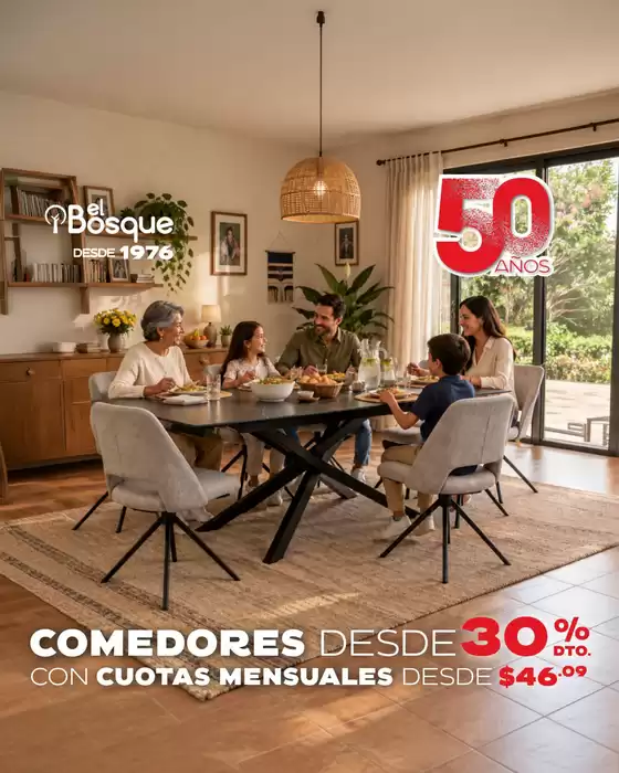 Catálogo Muebles el Bosque | Comedores desde 30%dto | 2026-10-06T00:00:00.000Z - 2026-10-31T00:00:00.000Z