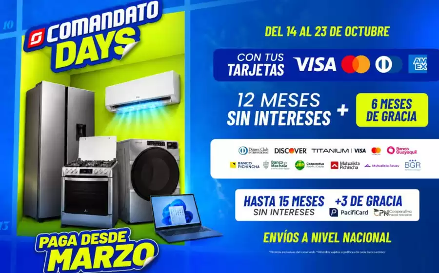 Catálogo Comandato en Babahoyo | Comandato days  | 2026-10-15T00:00:00.000Z - 2026-10-23T00:00:00.000Z