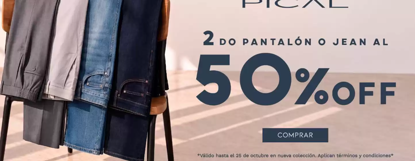 Catálogo Pat Primo | 2 do pantalon o jean al 50%off | 2026-10-21T00:00:00.000Z - 2026-10-25T00:00:00.000Z