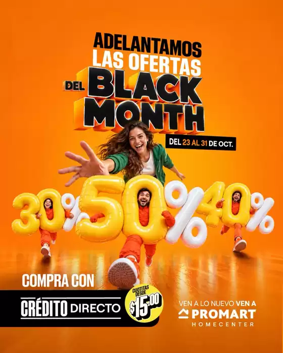 Catálogo Promart Homecenter | Las ofertas del black month | 2026-10-23T00:00:00.000Z - 2026-10-31T00:00:00.000Z