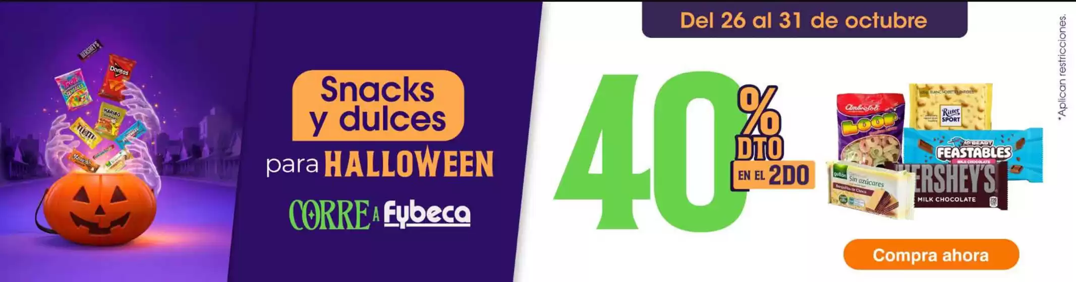 Catálogo Fybeca | Snacks y dulces | 2026-10-26T00:00:00.000Z - 2026-10-31T00:00:00.000Z