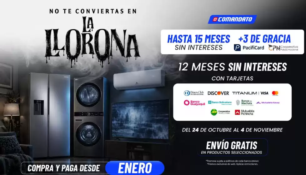 Catálogo Comandato | No te conciertas en la llorona | 2026-10-26T00:00:00.000Z - 2026-11-04T00:00:00.000Z