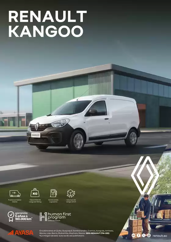 Catálogo Renault | Ficha técnica kangoo van gasolina | 2026-10-26T00:00:00.000Z - 2026-11-09T00:00:00.000Z