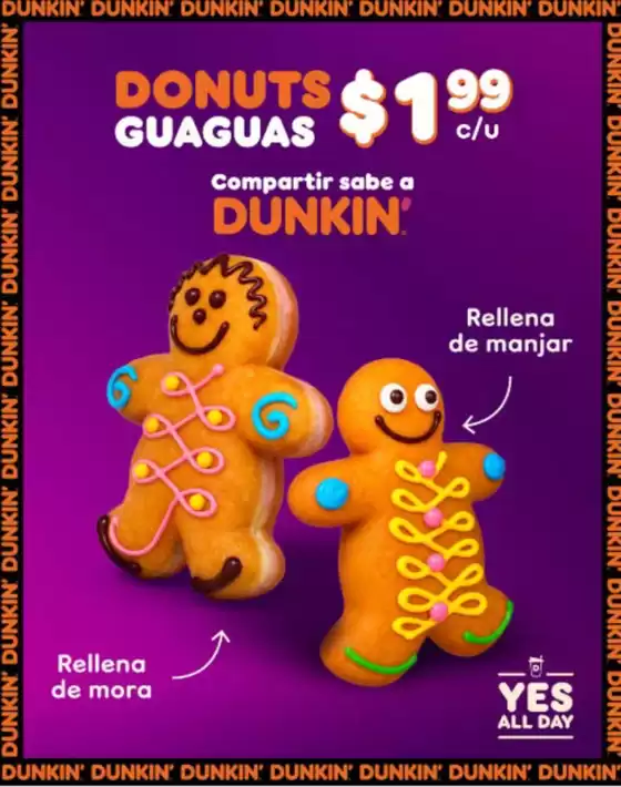 Catálogo Dunkin' Donuts | Donuts guaguas | 2026-10-28T00:00:00.000Z - 2026-11-21T00:00:00.000Z
