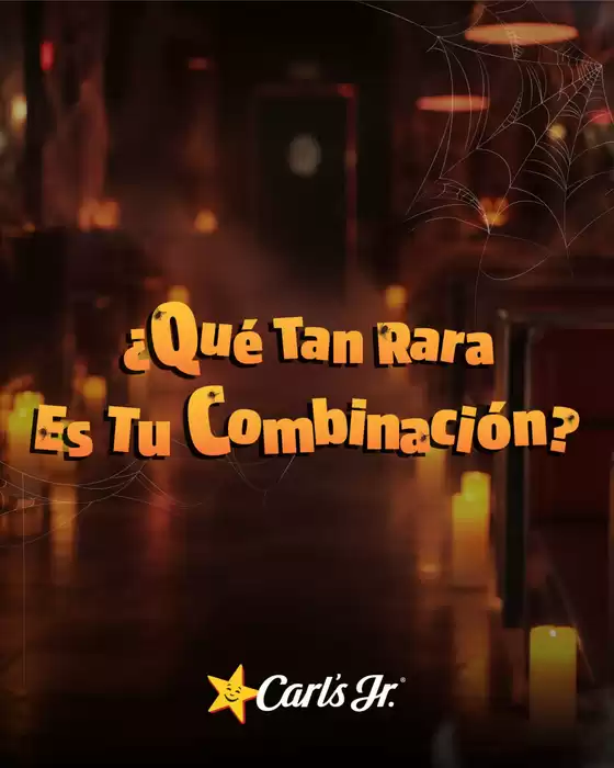 Catálogo Carl's Jr. | Que tan rara es tu combinacion? | 2026-10-28T00:00:00.000Z - 2026-10-31T00:00:00.000Z
