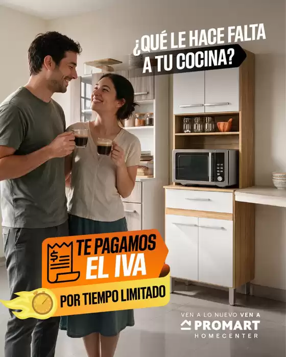 Catálogo Promart Homecenter en Pichincha | Te pagamos el iva por tiempo limitado | 2026-10-30T00:00:00.000Z - 2026-11-21T00:00:00.000Z