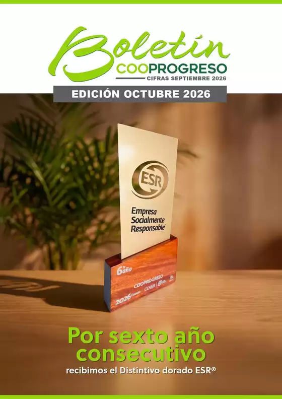 Catálogo Cooprogreso en Canoa | Boletines Mensuales - Octubre | 2026-10-01T00:00:00.000Z - 2026-10-31T00:00:00.000Z